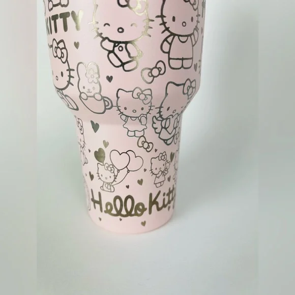 Stanley 40oz Tumbler Pink Bloom Hello Kitty Engraved - Picture 6 of 8
